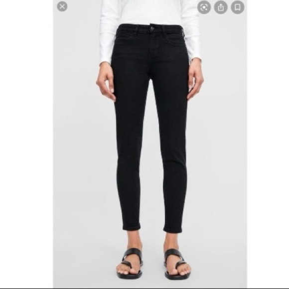 Zara Denim - Zara Basic Z1975 Mid-Rise Denim Skinny Jeans Women’s 4 Black Stretch Casual